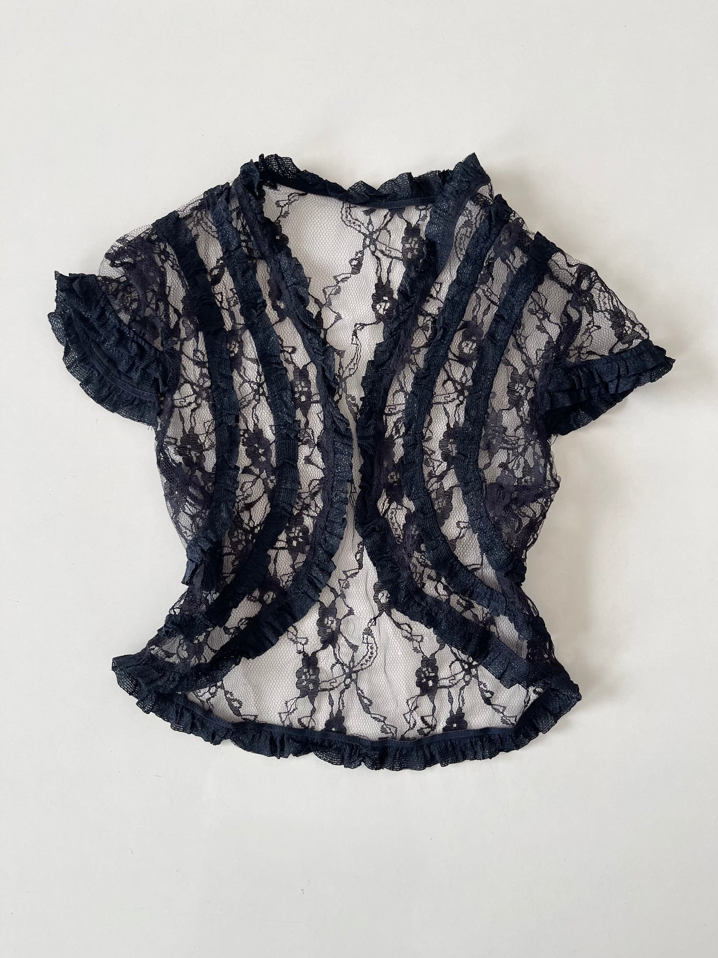 Lace Sheer Top-Bust 32