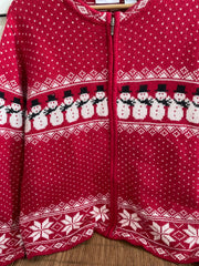 Croft & Barrow Embroidered Christmas Sweater-Bust 46