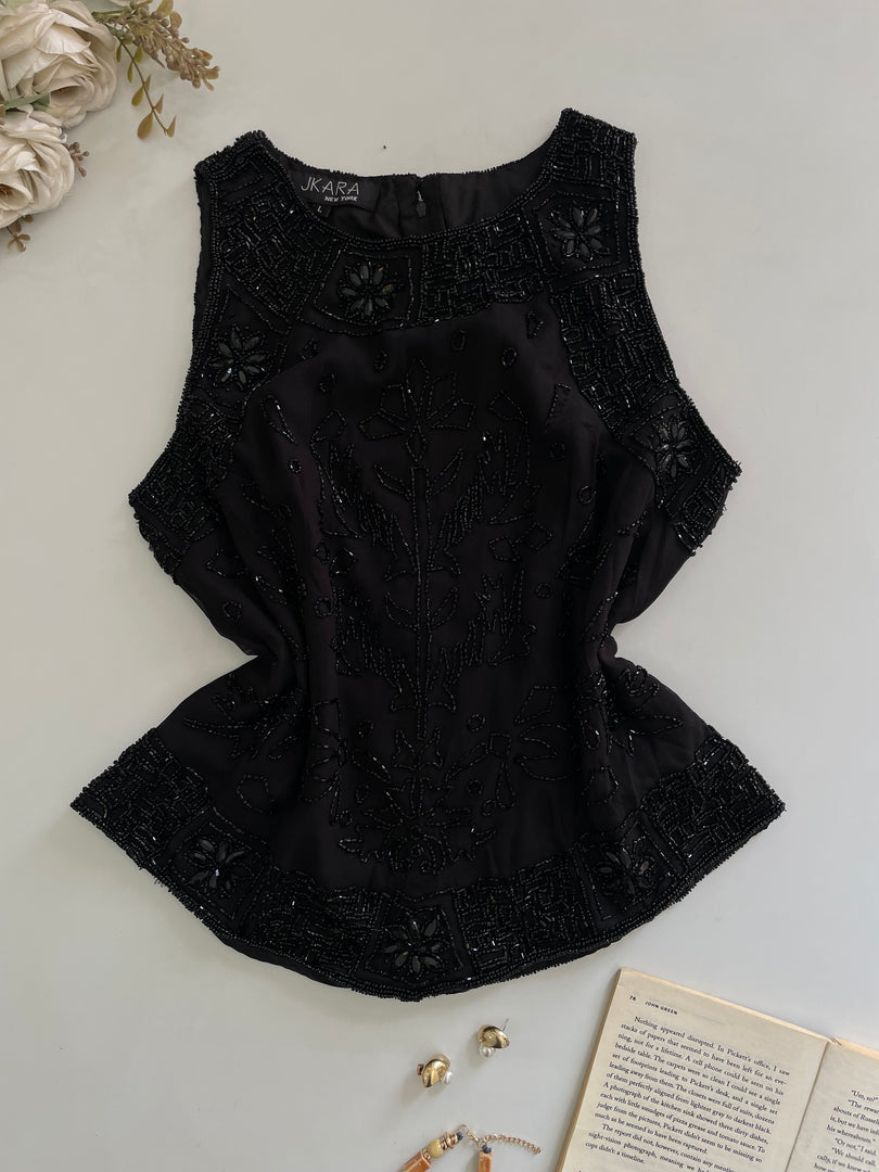 Jkara Heavily Embroidered Top-Bust 36