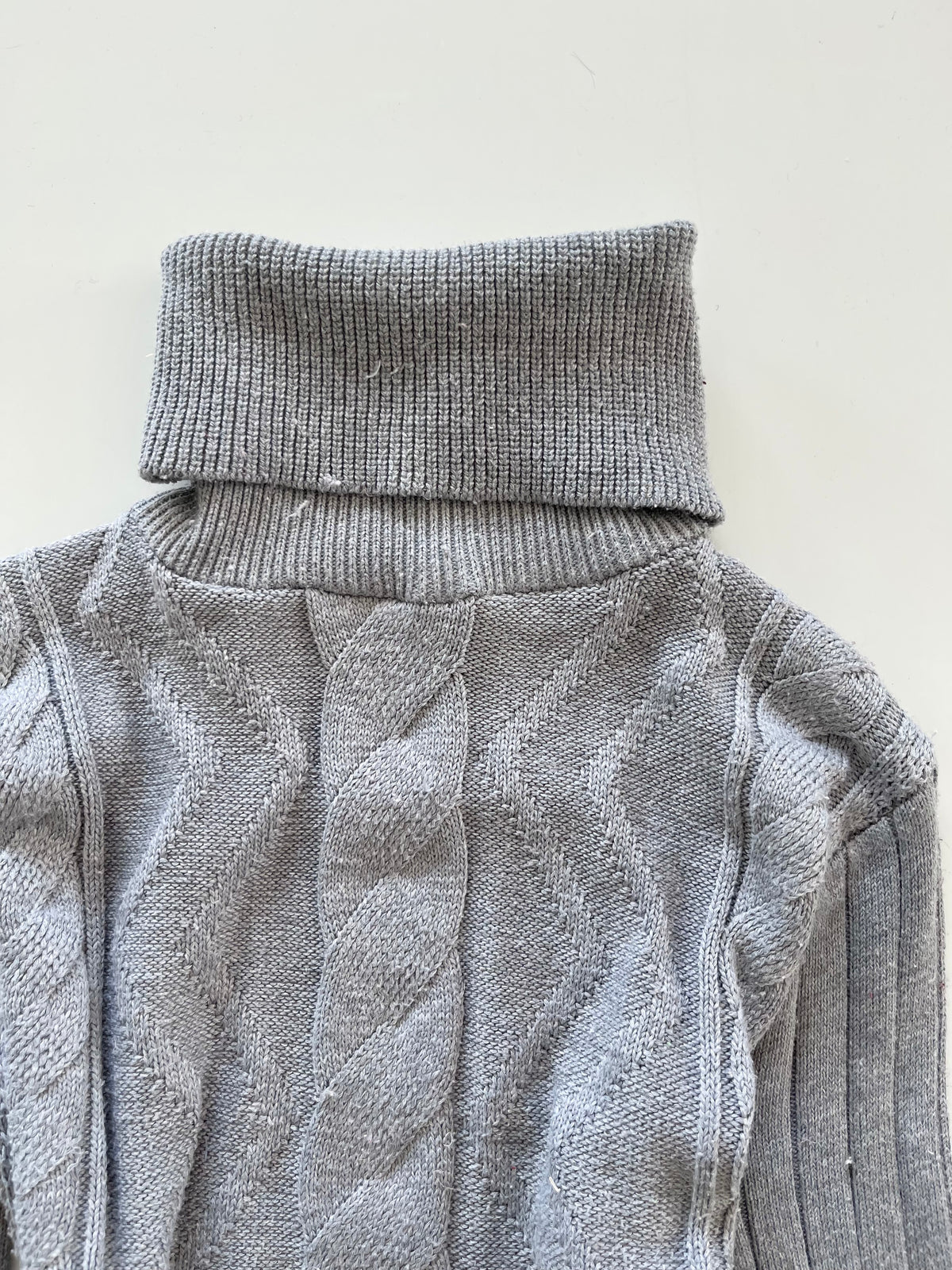Cable Knit Solid Sweater-Bust 32