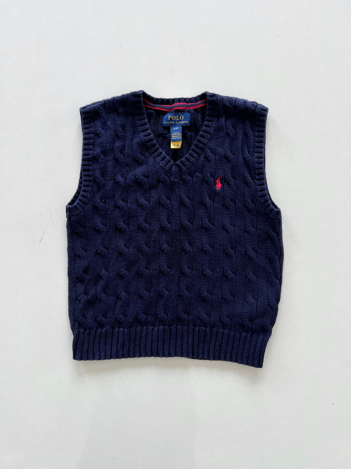 Ralph Lauren 100%Cotton Vintage Vest Sweater-Bust 28