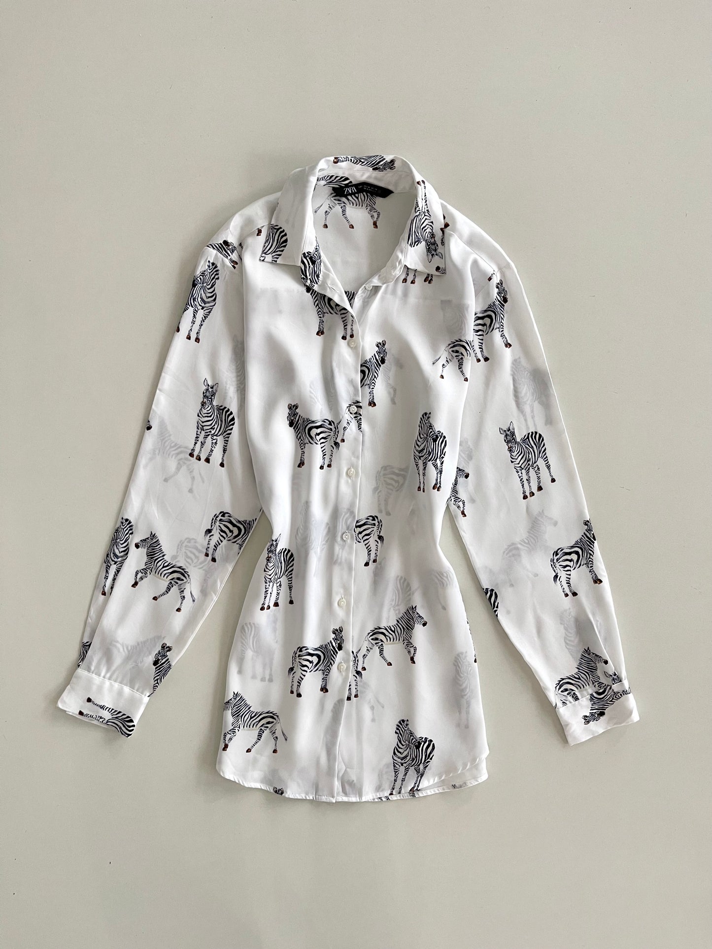 Zara Satin Shirt-Bust 38