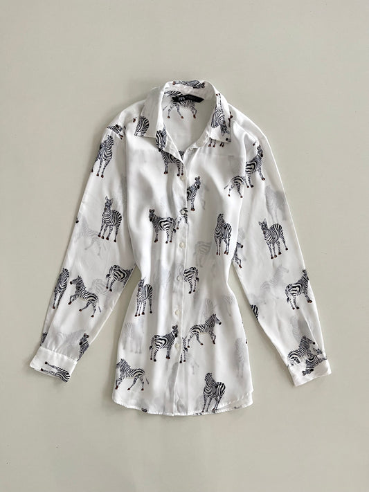 Zara Satin Shirt-Bust 38