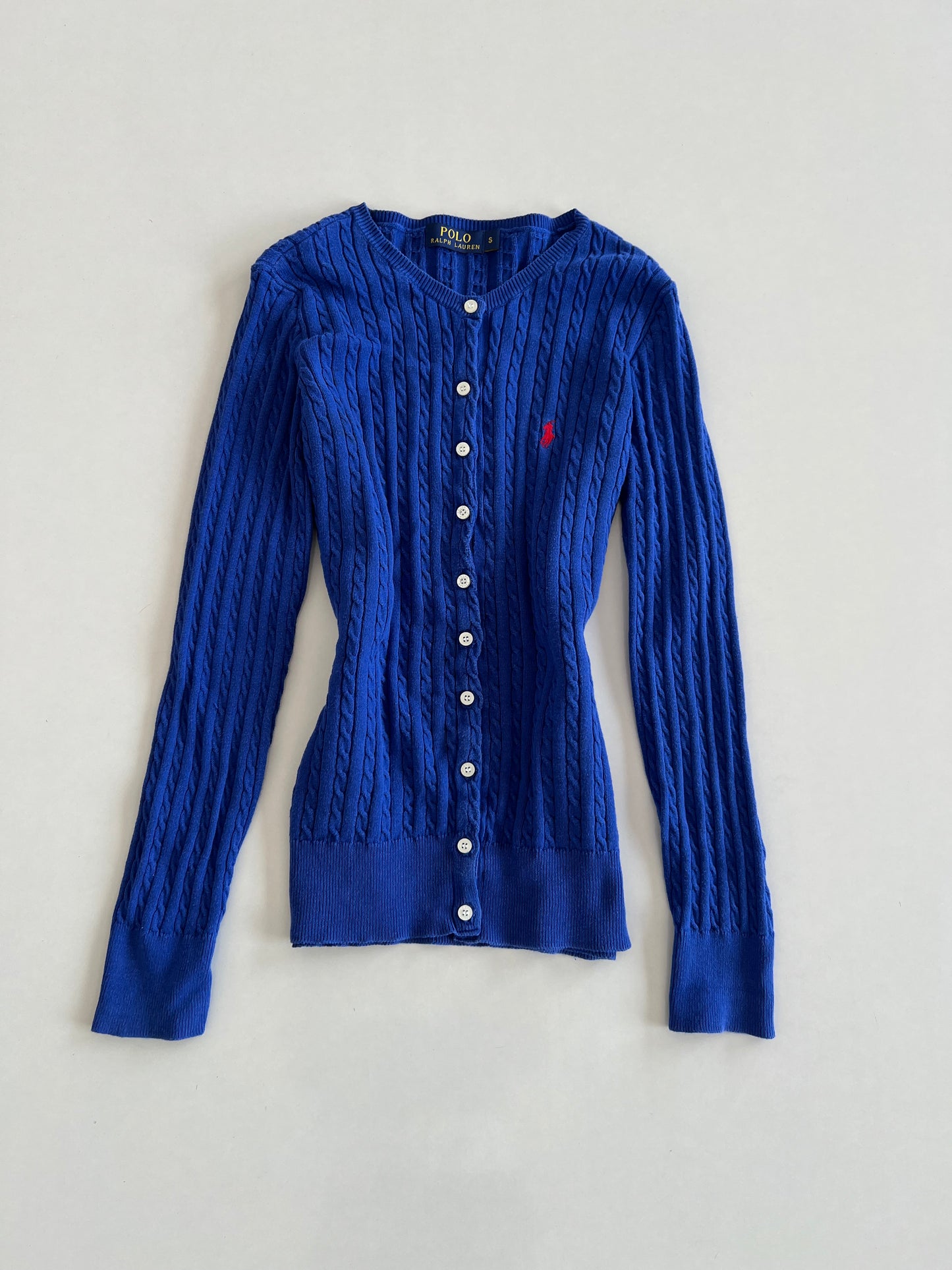 Ralph Lauren 100% Cotton Vintage Cardigan-Bust 36 to 38