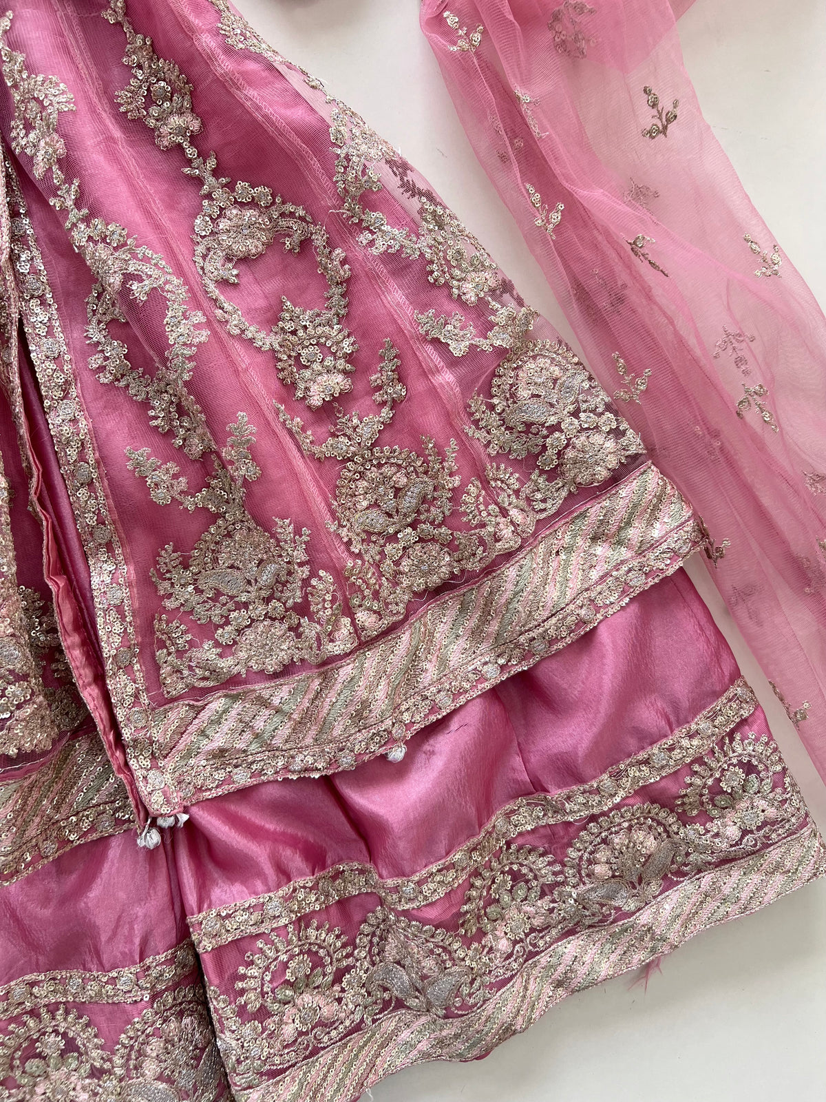 Heavily Embroidered Anarkali Dress-Bust 30