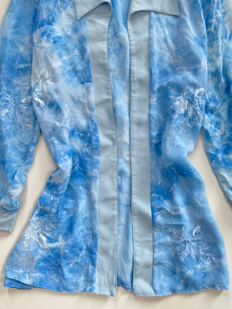 Embroidered Sheer Shrug-Bust 42