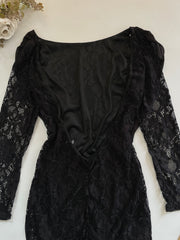 Lace Backless Dress-Bust 34