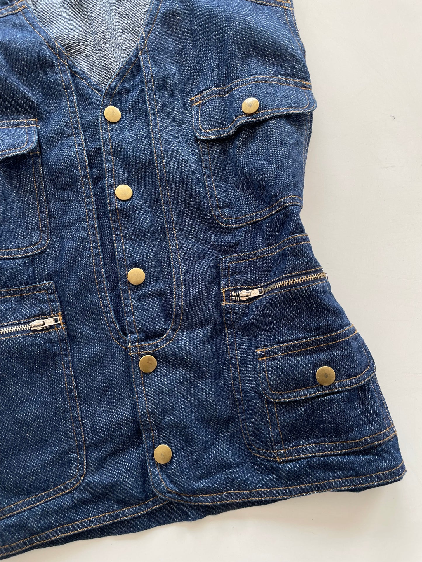 Ince Camel Denim Top-Bust 40