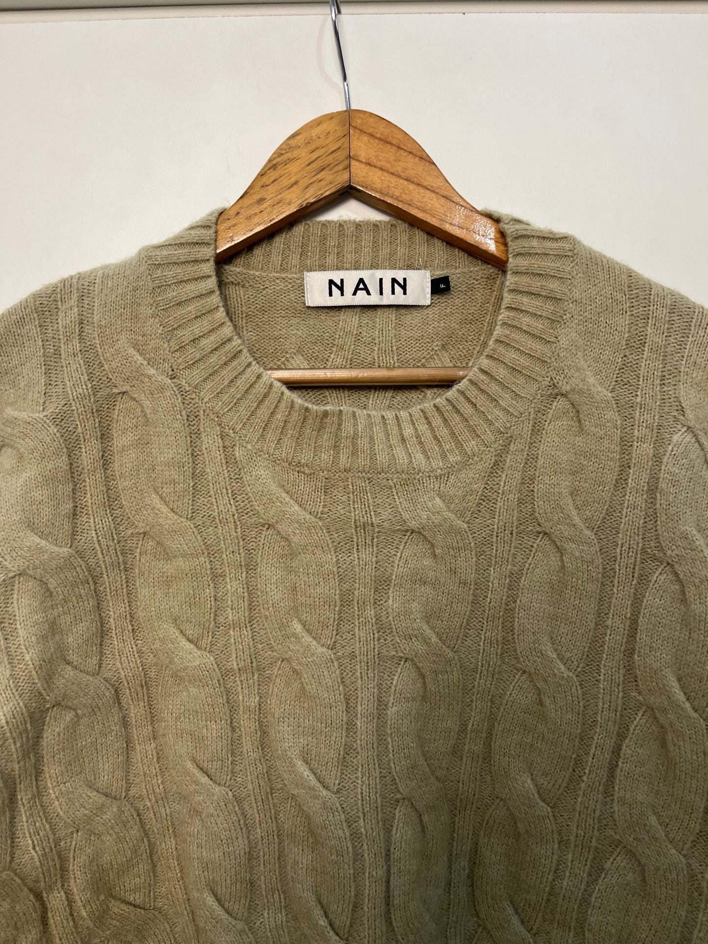 Cable Knit Chunky Soft Sweater-Bust 46