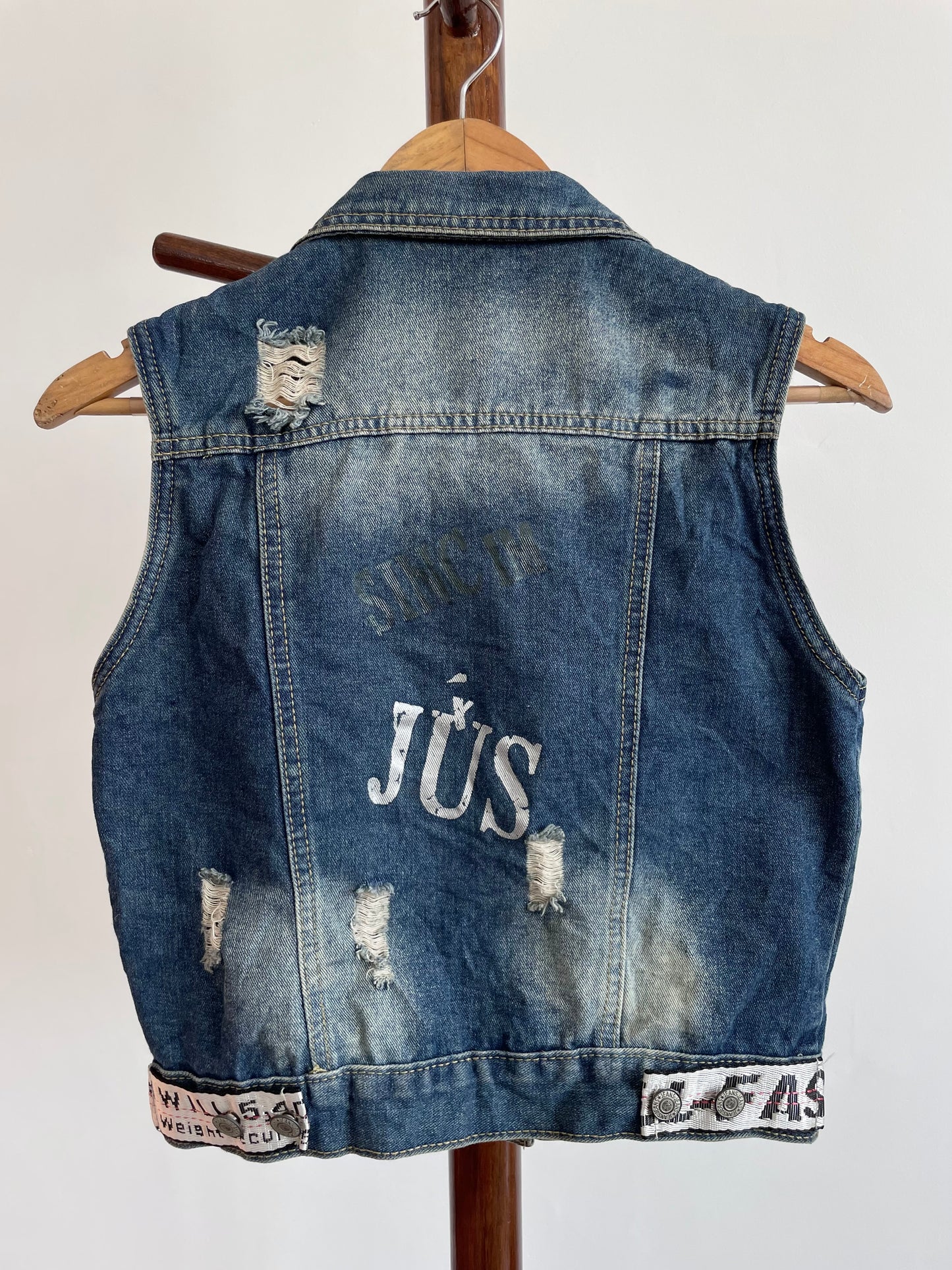 Denim Vest-Chest 34