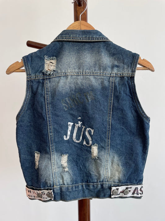 Denim Vest-Chest 34