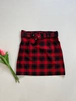 Load image into Gallery viewer, H&amp;M BELTED CHECKERED SKIRT - WAIST 26
