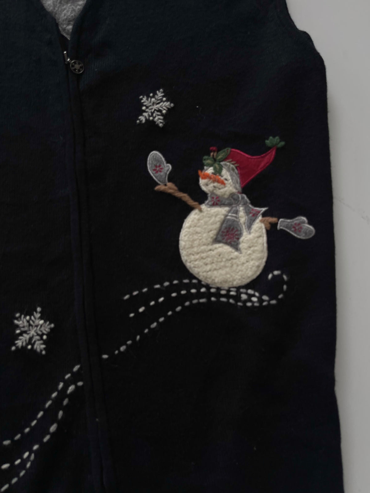 Woolrich Embroidered Christmas Vest Zipper-Bust 46