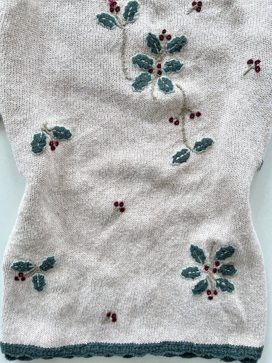 Christopher & Banks Vintage Hand Embroidered Sweater-Bust 42