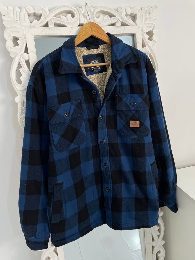 RARE Vintage Dickies Super Thick Fur Shacket-Bust 46 (tagged XL)