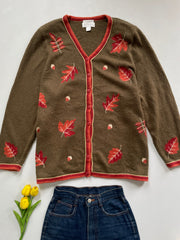 Christopher & Banks Vintage Embroidered Sweater-Bust 52