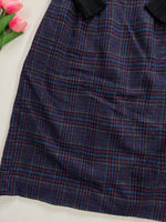 Load image into Gallery viewer, Purple Plaid Long Skirt-Waist 28
