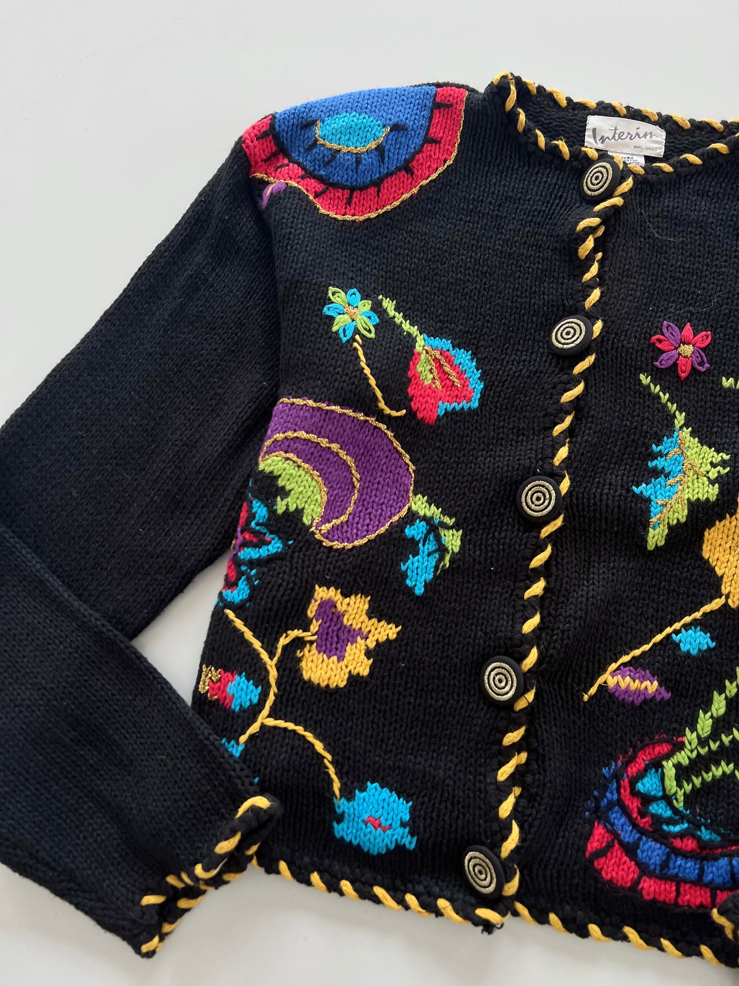 Interin Embroidered Sweater-Bust 40