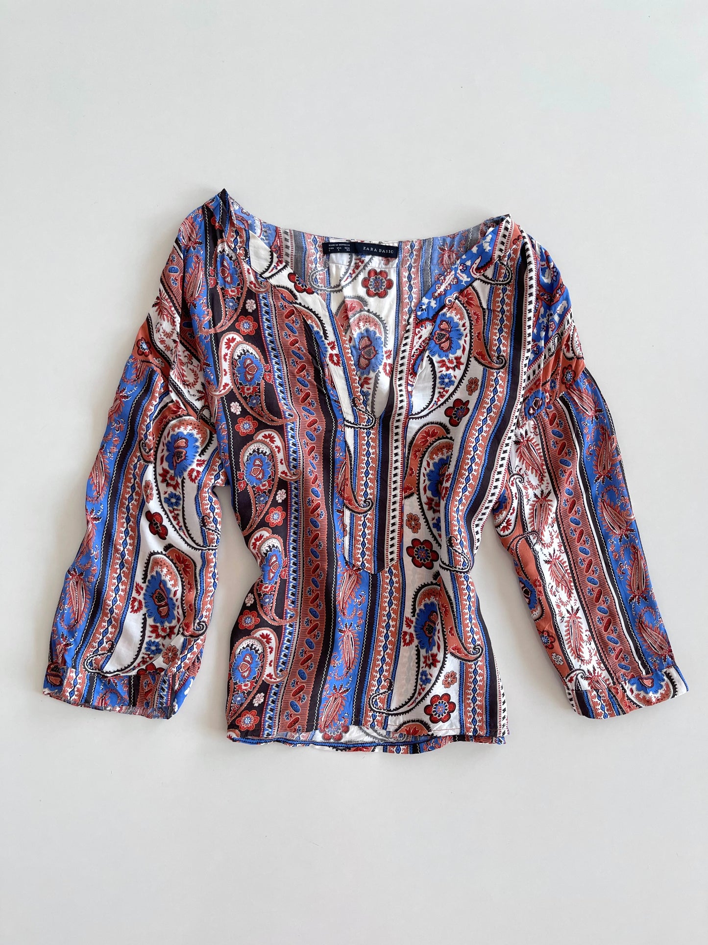 Zara Paisley Top-Bust 46