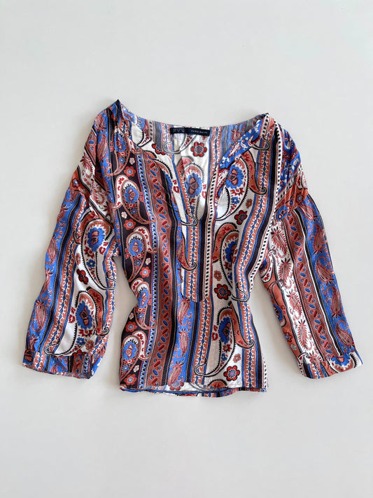 Zara Paisley Top-Bust 46