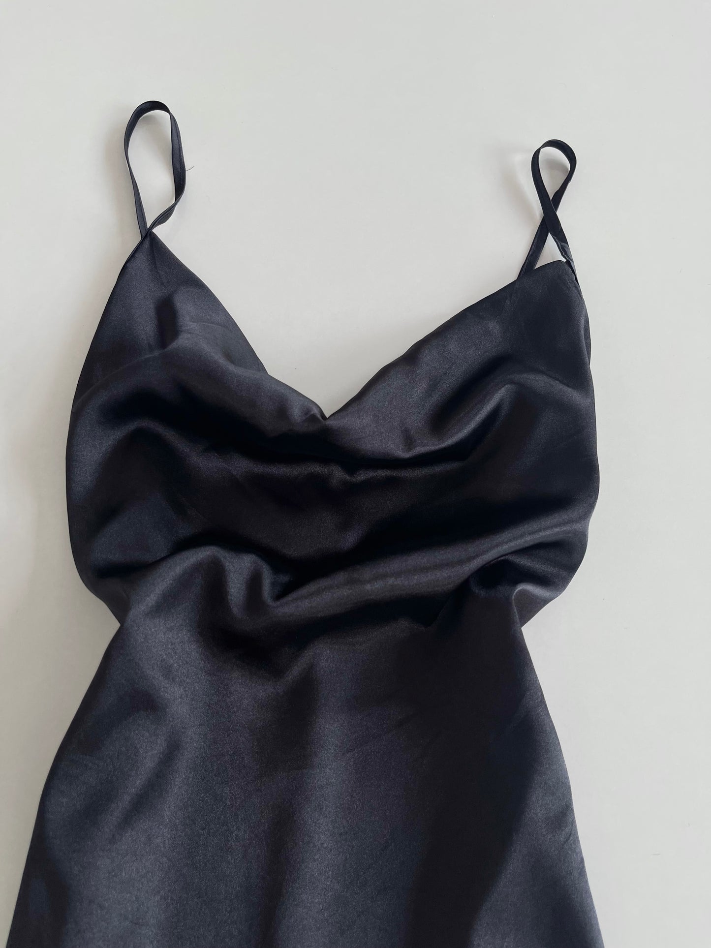 Satin Cowl Neck Top-Bust 36