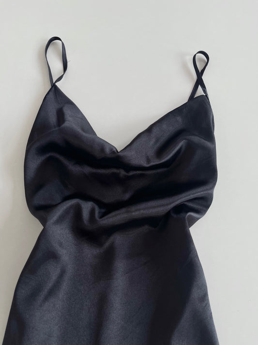 Satin Cowl Neck Top-Bust 36