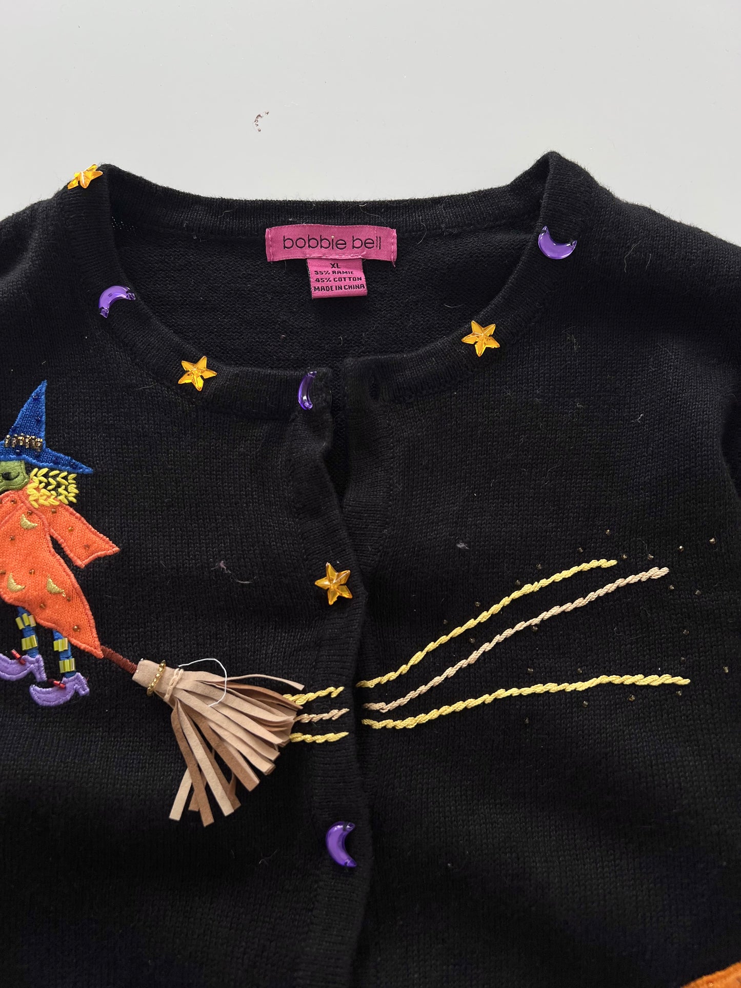 Bobble Bell Embroidered Christmas Sweater-Bust 48