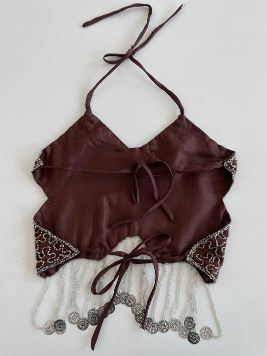Embroidered Capri Set Top-Bust 24 Waist 18 to 22
