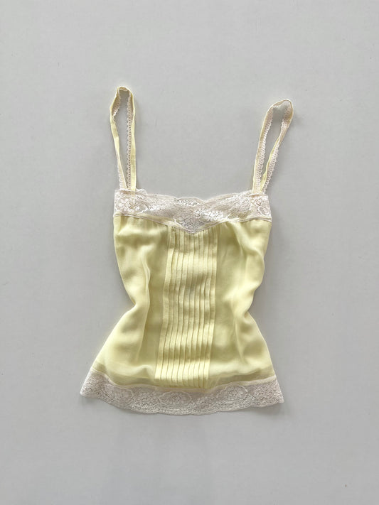 Laltra Moda New Tagged 100% Silk Lacy Top-Bust 32