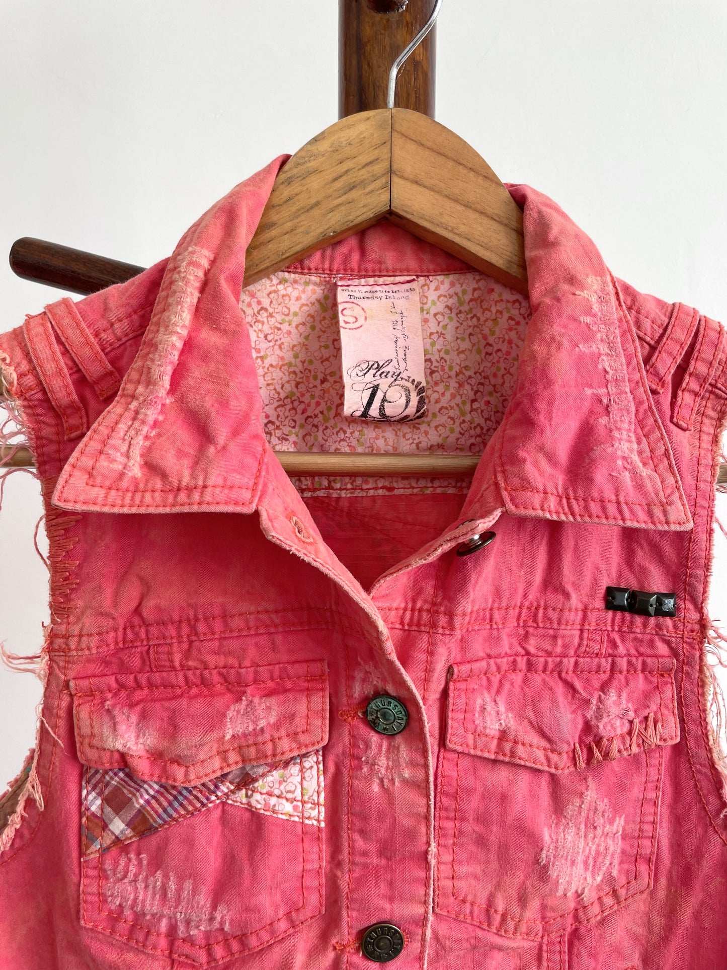 Denim Vest-Bust 30