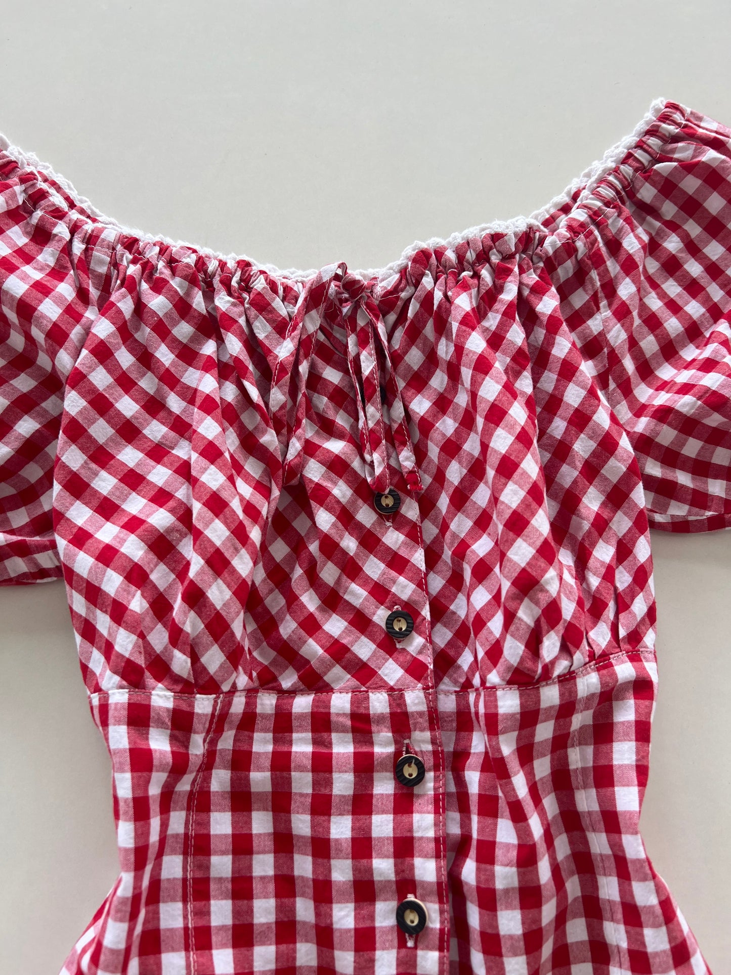 Haus Huberts Gingham Vintage Top-Bust 34
