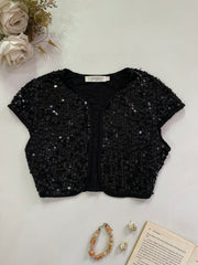 Topshop Vintage Sequin Top-Bust 30 to 32