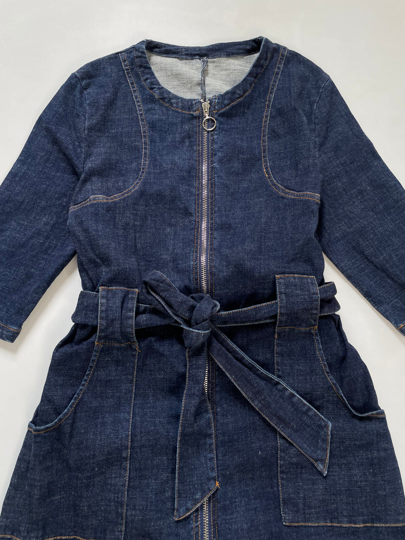 Belted Denim Dress-Bust 34
