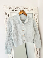 Chunky Baby Blue Pinterest Sweater-Bust 34