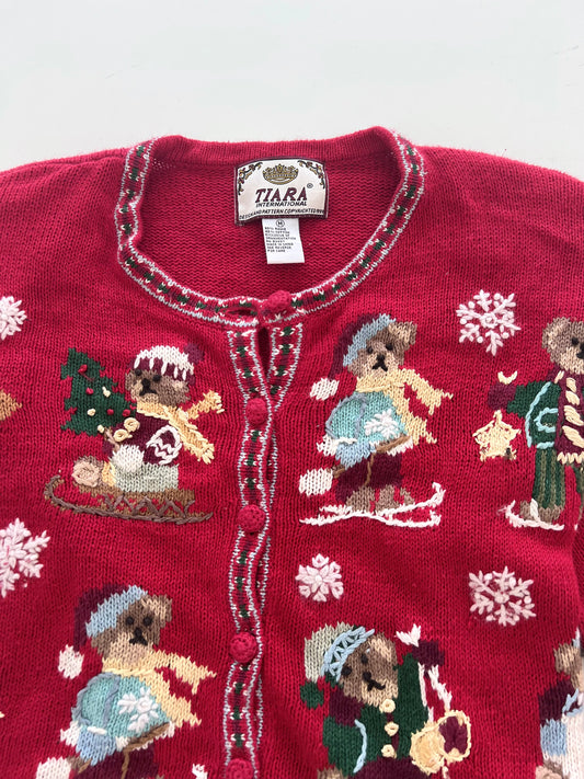 Tiara International Embroidered Christmas Sweater-Bust 48