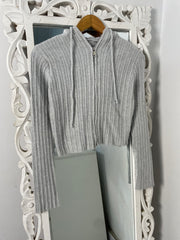 Thick Hooded Zipper Sweater-Bust 30 to 34