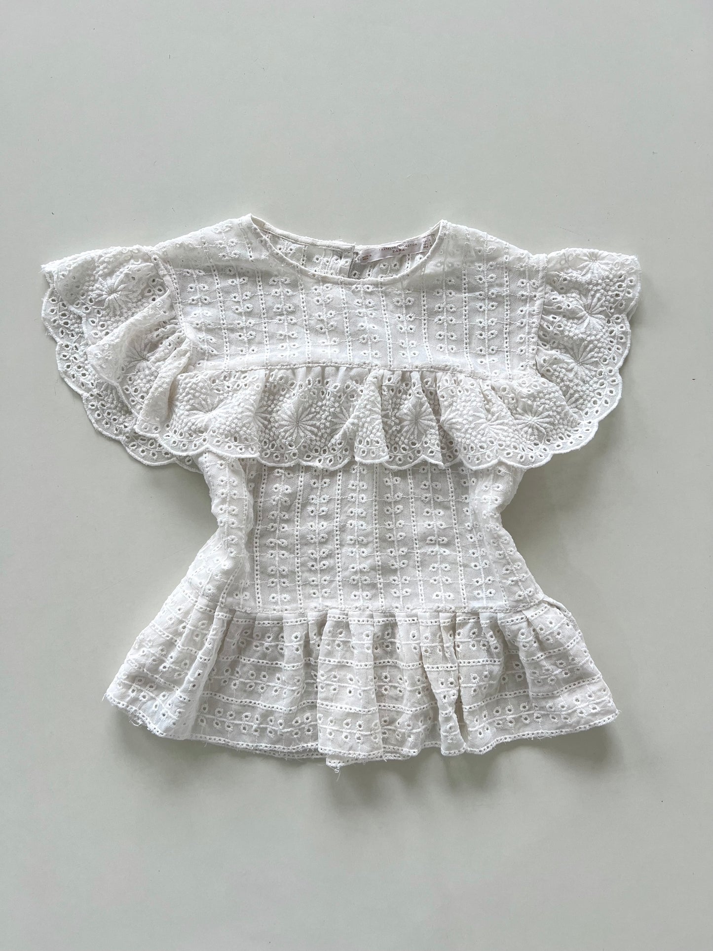 Zara Eyelet Top-Bust 38