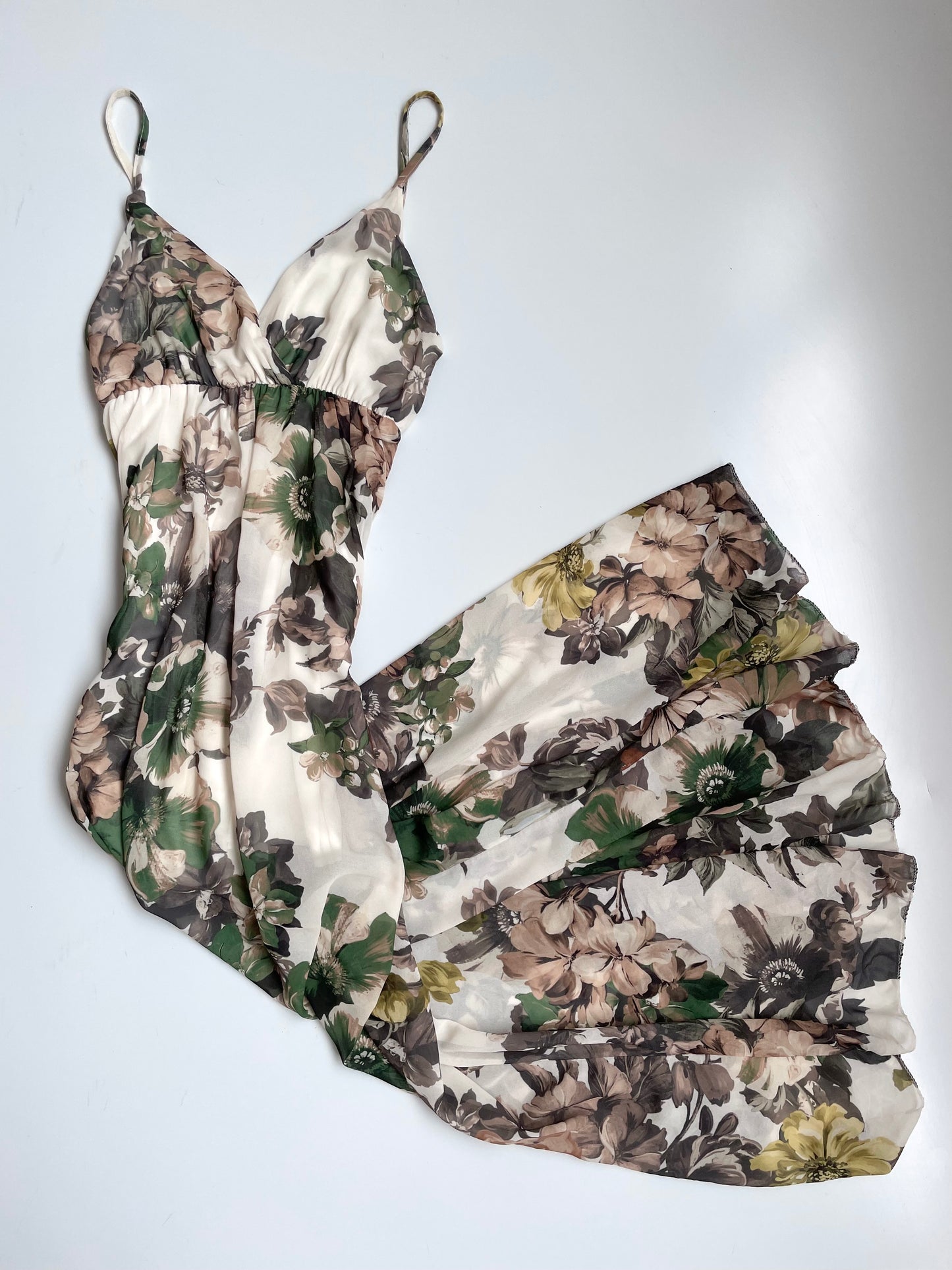 Floral Vintage Slip Dress-Bust 32 to 34
