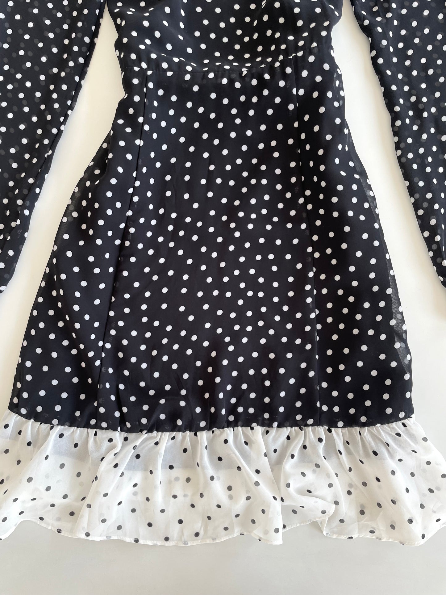 H&M Polka Dot Ruffle Dress-Bust 34