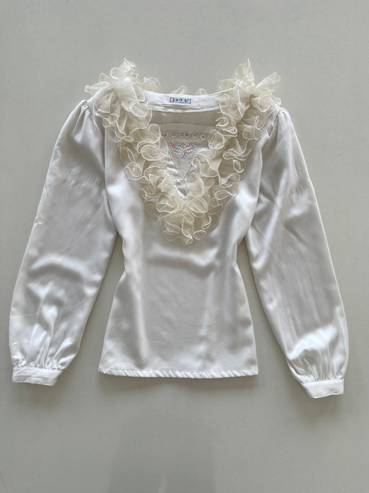 Ruffle Vintage Top-Bust 40