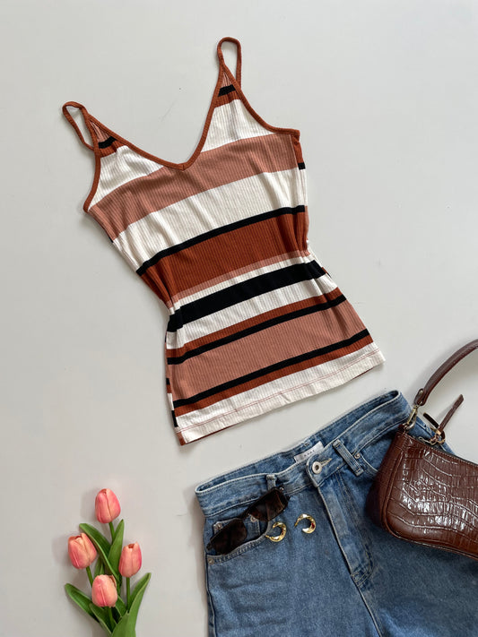 AMISU STRIPED TOP - BUST 30 to 34