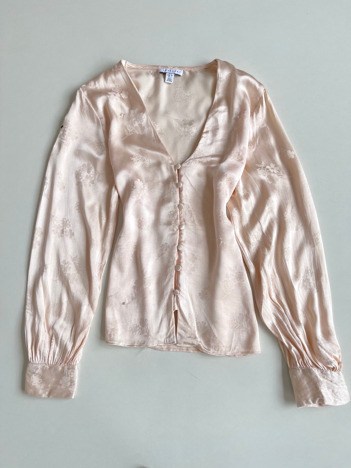 Topshop Satin Shirt-Bust 36
