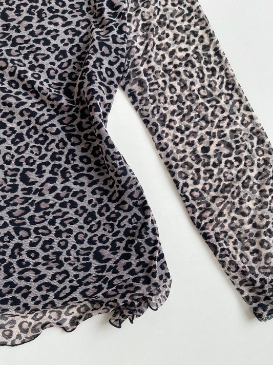 Animal Print Vintage Top-Bust 34 to 36