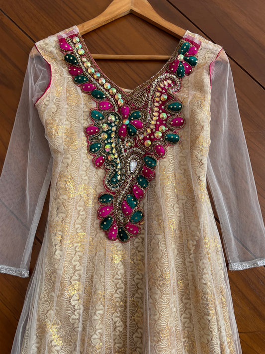 Hand Embroidered Kurta-Bust 32