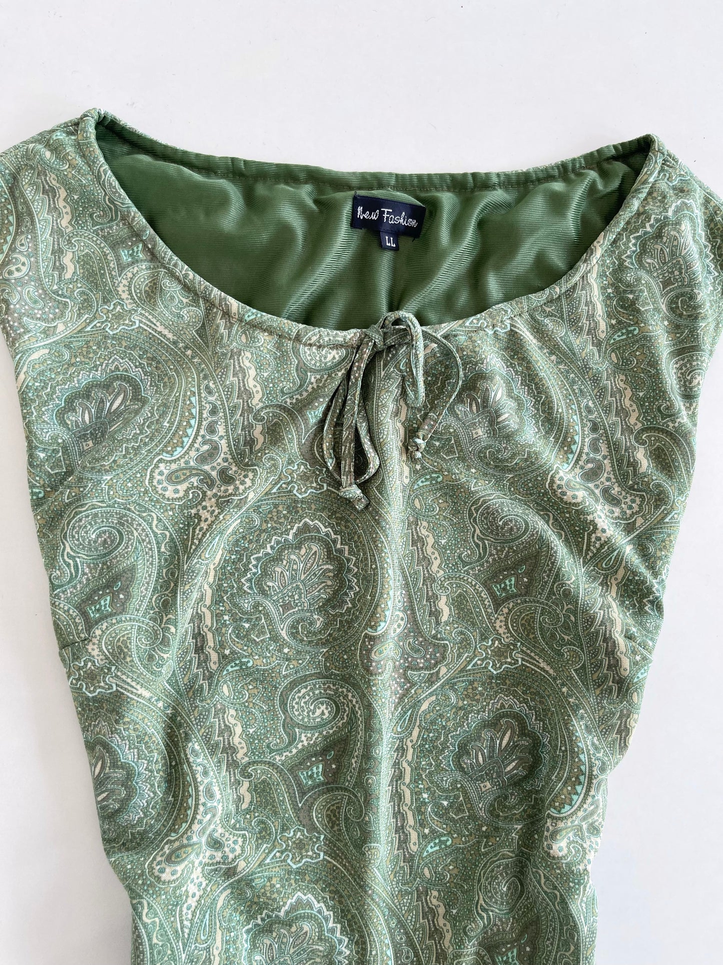 Paisley Green Dress-Bust 42