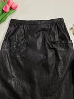 Load image into Gallery viewer, Textured Faux Leather Skirt - Waist 26
