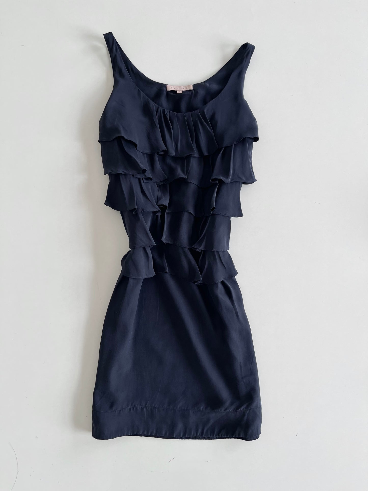 Sandro Ruffle Dress-Bust 38