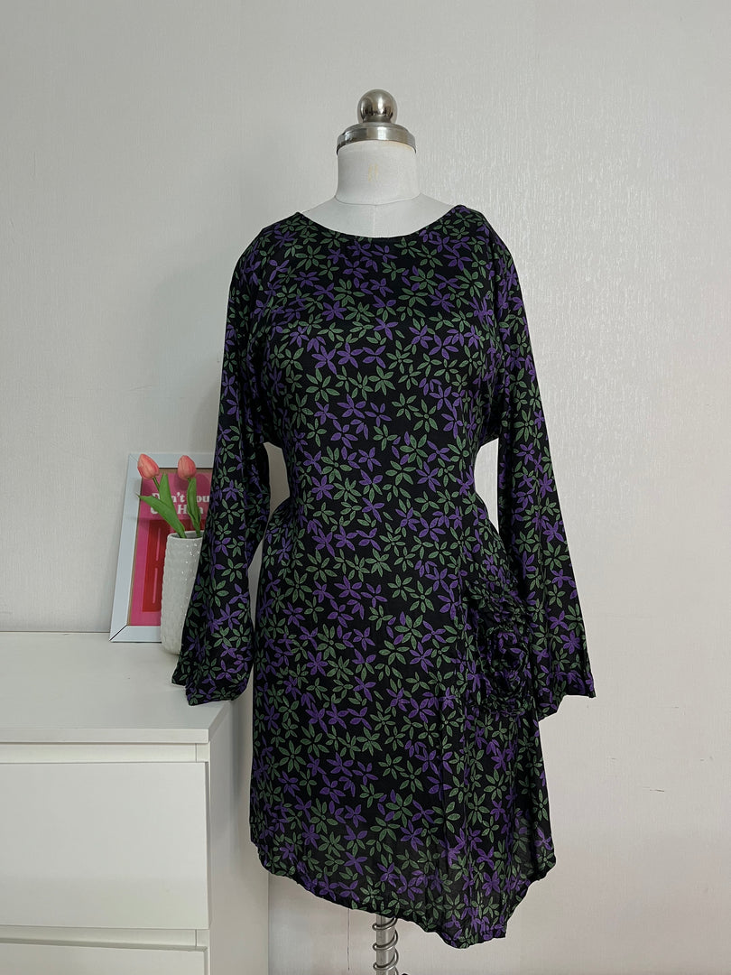 THE MASAI ASYMMETRICAL FLORAL DRESS - BUST 34