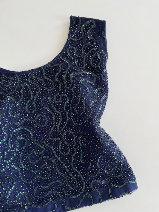 Embroidered Desi Top-Bust 40