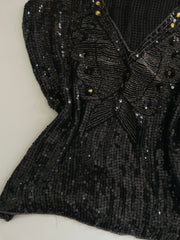 Heavily Embroidered Butterfly Top-Bust 44